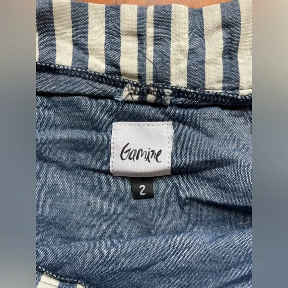 Gamine Workwear Piscine Smock Indigo Stripe - Picture 5 of 9